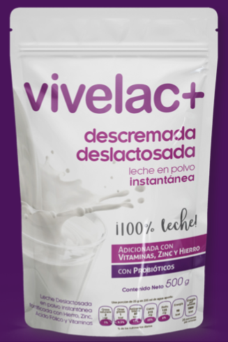 Leche Descremada Deslactosada (100 sobres de 120 gms)