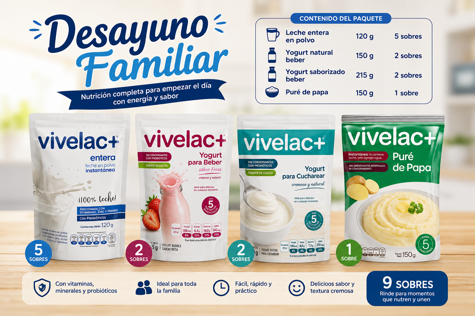 Paquete Desayuno Familiar